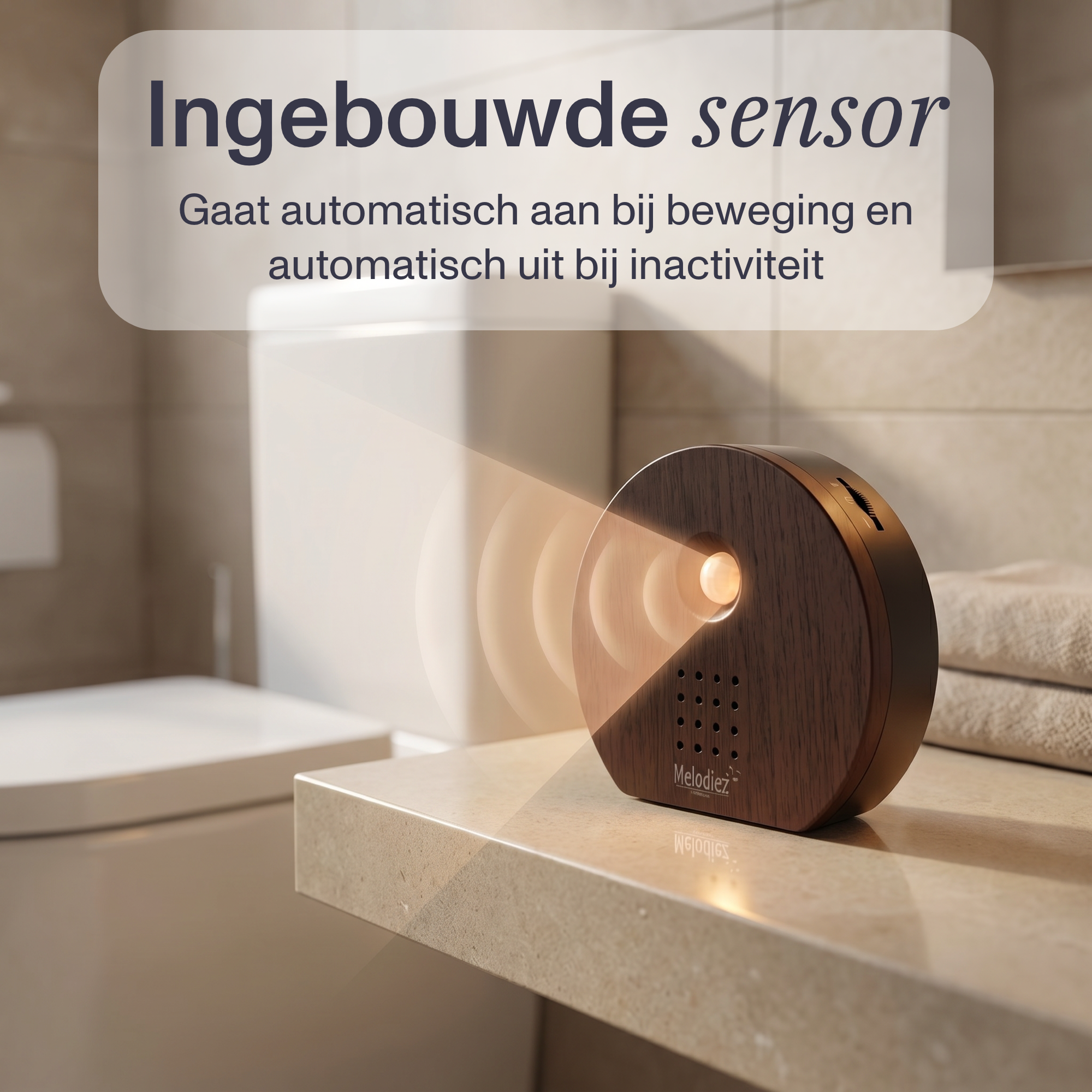 Melodiez Nature Box Ebbenhout: Bewegingssensor in werking