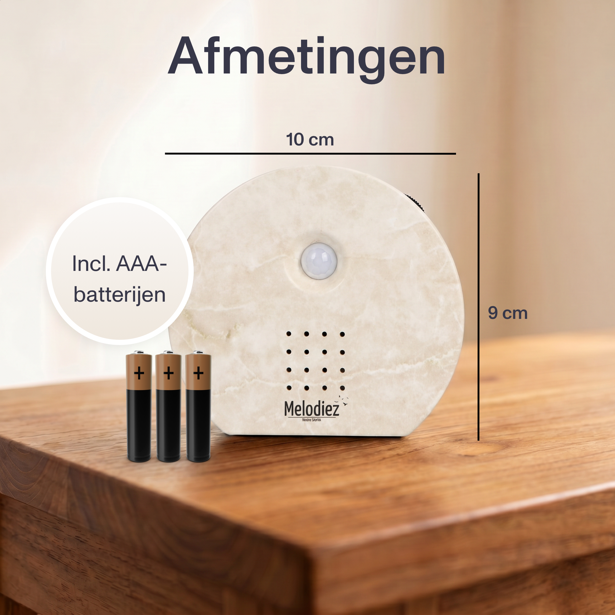 Melodiez Nature Box Natuursteen: Afmetingen