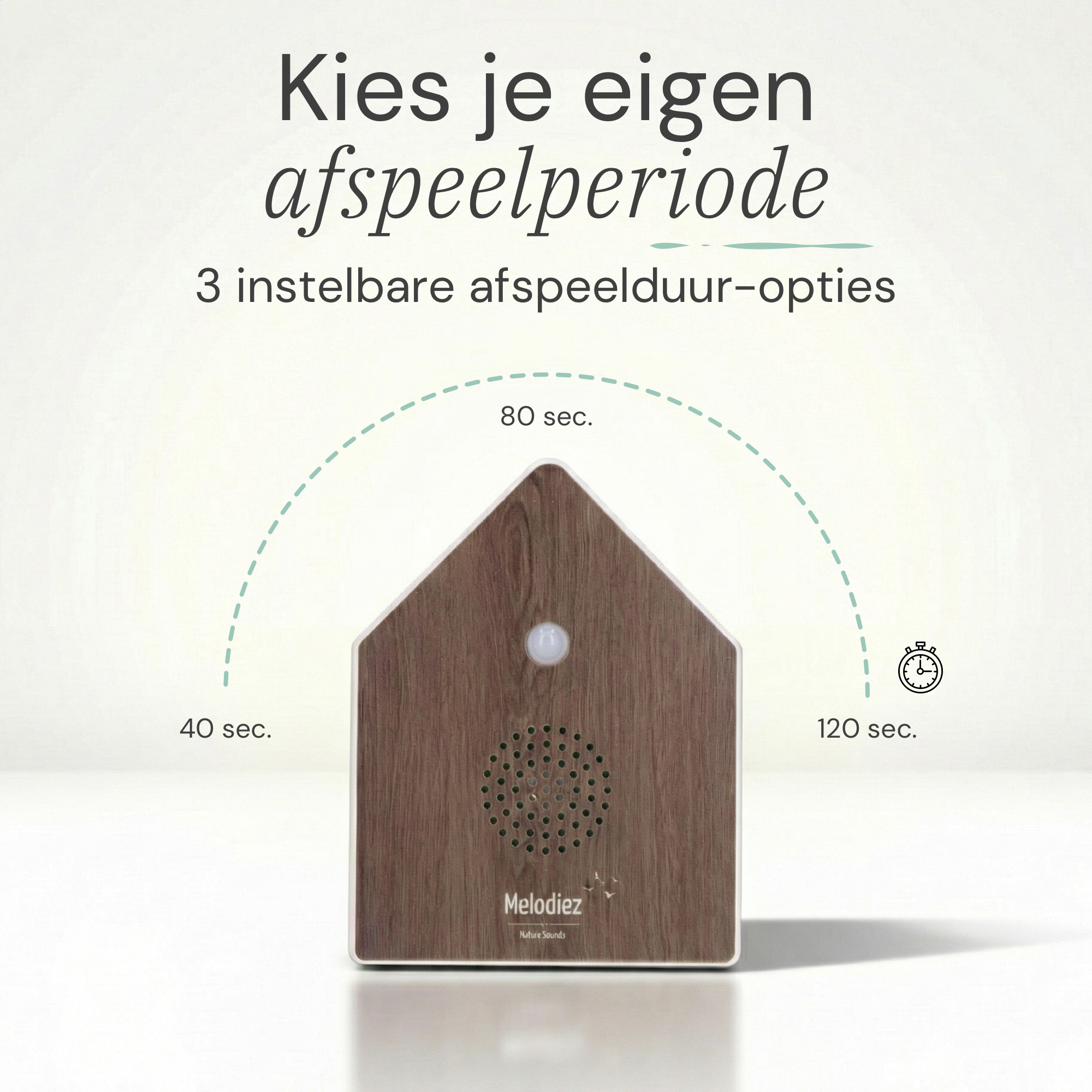 Melodiez Nature Box Oak Harmony: Instelbare afspeeltijden
