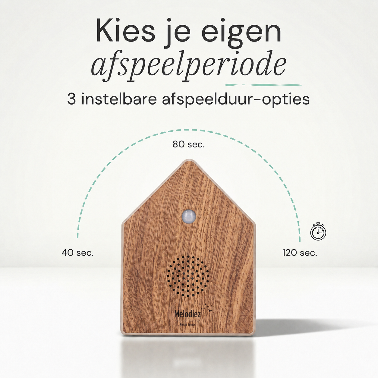 Melodiez Nature Box Deluxe Oak Light: Instelbare afspeeltijden