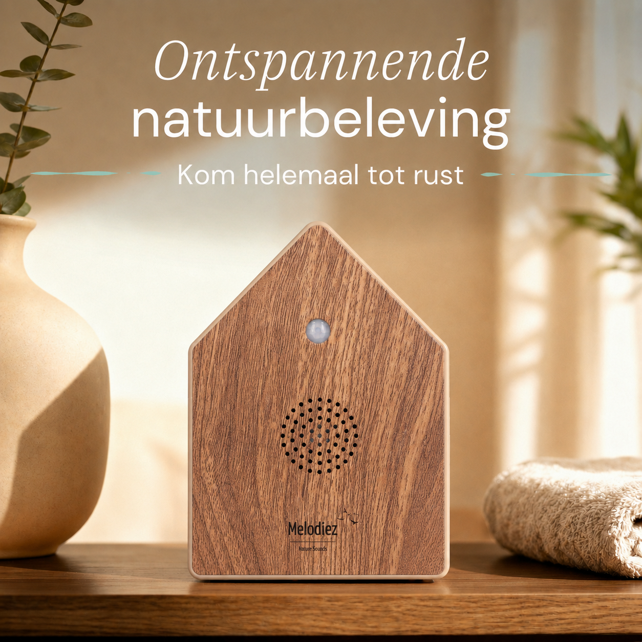 Melodiez Nature Box Deluxe Oak Light: Lifestyle in huis